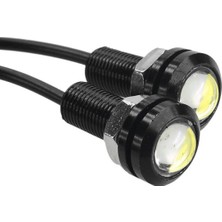 Obamoto Eagle Eye Beyaz LED Lamba Gündüz Farı - Kartal Gözü Ayna Altı LED