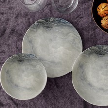 Güral Porselen Digibone 24 Parça Elegant Kare Bone Yemek Seti