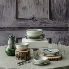 Güral Porselen Digibone 24 Parça Elegant Kare Bone Yemek Seti