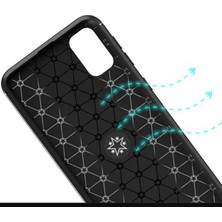 Coverzone Samsung Galaxy Note 10 Lite Novel Kılıf Silikon Kılıf Siyah Kırmızı