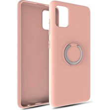Coverzone Samsung Galaxy S10 Lite Kılıf Smooth Standlı Salt Pembe