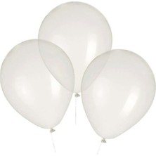 Balonevi Düz Şeffaf Balon 12 Inch 10 Adet