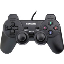 Concord C-850 Bilgisayar PC Oyun Konsol Gamepad Kolu Titreşimli