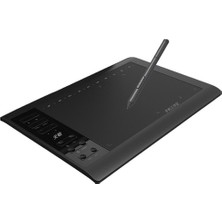10moons G10 10x6 inç 8192 Seviye 5080LPI Grafik Tablet Siyah