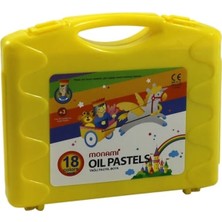 Monami 18 Renk Pastel Boya Sarı Kutu