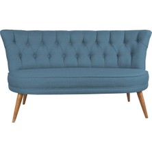 Ze10 Design Richland  Loveseat Ikili Kanape Gece Mavisi