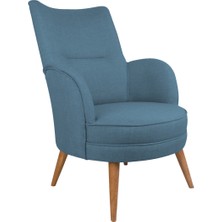 Ze10 Design Victoria Tekli Koltuk Gece Mavisi