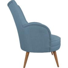 Ze10 Design Victoria Tekli Koltuk Gece Mavisi