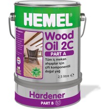 HEMEL  Wood Oil 2C Çift Komponentli Doğal Yağ Black 300 gr