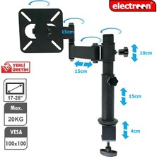 Electroon M100 23" Hareketli Tv-Monitör Masa Askı Aparatı