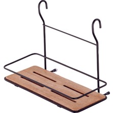 Tekno-tel TEK KATLI BAHARATLIK RAFI AHŞAP MAT SİYAH MG065B
