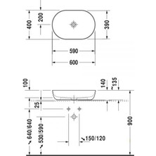 Duravit Luv Duraceram Canak Lavabo 60 cm