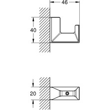 Grohe Selection Cube Bornoz Askılığı - 40782000