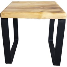 Deryawood Masif Ahşap Sehpa 45*45*45 cm