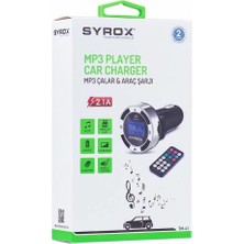 Syrox Fm Transmitter MP3-USB ve Araç Şarjı 2.1A - Syx - TM41