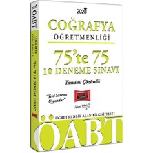 Yargı Yayınevi 2020 ÖABT Coğrafya Öğretmenliği 75’Te 75 Tamamı Çözümlü 10 Deneme Sınavı