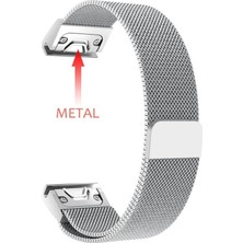 Markacase Garmin Fenix 5 - 5 Plus - 5 Sapphire İçin Manyetik Mıknatıslı Kordon Siyah