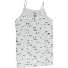 Ceylanoğlu 6'lı Paket Kız Çocuk Atlet %100 Pamuk 2  -  4 Yaş