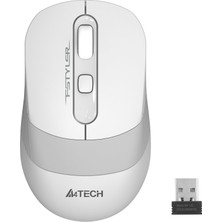 A4Tech FG10 Nano Alıcı Kablosuz Optik 2000DPI Enerji Korumalı Mouse - Beyaz