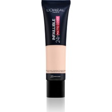 L'Oréal Paris Infaillible 32H Matte Cover Yüksek Kapatıcı Fondöten - 25 Soğuk Alt Ton