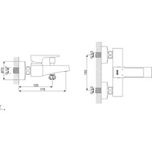 Newarc Aqua Banyo Bataryası Siyah Parlak Bakır 941511BS