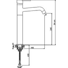 Newarc Domino Çanak Tipi Lavabo Bataryası Siyah 971001B