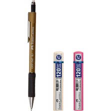 Faber-Castell 1347 Versatil Kalem 0.7 Altın 134781 + 2 Adet 07 Uç 120'LI