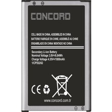 Concord Samsung Galaxy  L700 S5611 S3650 C3510 S5620 Batarya 1000 mAh C-1017