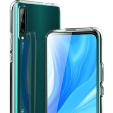 Gpack Huawei P Smart Pro 2019 Kılıf Süper Silikon Koruma + Nano Glass Şeffaf