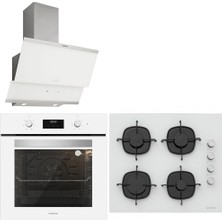 Silverline Beyaz Ankastre Set Cam ( BO6502W01 - CS5335W01 - 3420 )