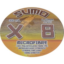 Sumo Effe Sumo X8 Mikro Fiber Ip Misina 300M 0.50MM Çekeri 40.82KG