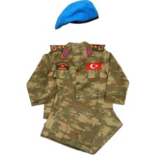 Işık Single Sword Unisex/Erkek/Kız Çocuk Polis-Asker Kıyafeti Elbisesi Üniforma Takımı Kostüm (Komando 9-10 Yaş)