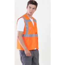 Moda Canel Mühendis Yelek Turuncu XL