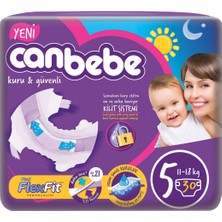 Canbebe Jumbo Junior Bebek Bezi 30'lu 5 Beden