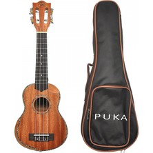 Puka KTH-21 Maun Soprano Ukulele Gigbag Çantalı