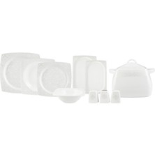 Karaca Fine Bone Bride 60 Parça 12 Kişilik Yemek Takımı Kare