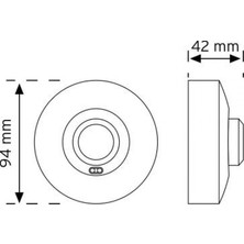 Nade Sensör Tavan Tipi Hf (Radar) 10367