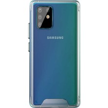 Gpack Samsung Galaxy Note 10 Lite Kılıf Gard Nitro Şeffaf Silikon + Nano Glass Şeffaf