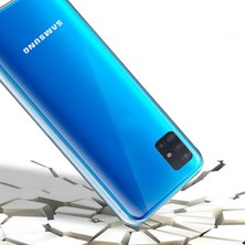 Gpack Samsung Galaxy A51 Kılıf Ön Arka Şeffaf Silikon Koruma Şeffaf