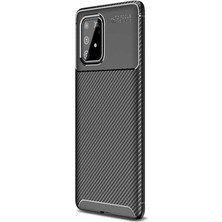 Gpack Samsung Galaxy S10 Lite Kılıf Negro Silikon + Nano Glass Siyah