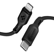 Spigen Essential Apple USB-C to Lightning PD (Power Delivery Destekli) Hızlı Şarj ve Data Kablo MFI Lisanslı (1 Metre) C10CL Black - 000CA27021