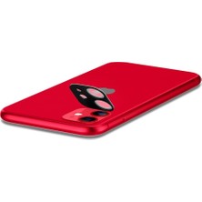 Spigen Apple iPhone 11 Kamera Lens Camı Koruyucu Full Cover Red / Kırmızı (2 Adet) - AGL00511