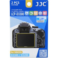 JJC LCP-D3300 LCD Ekran Koruyucu Film 2'li Paket Nikon D3500 D3400 D3300 D3200