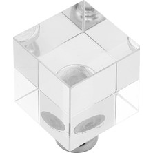 Gürçay Hırdavat Kristal Kulp Küp 20 x 20 mm Şeffaf 2'li
