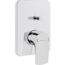 Artema VitrA Sento A42294 Ankastre Banyo Bataryası, Sıva Üstü, Krom