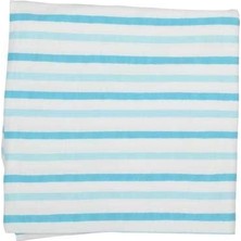 Organickid Blue Star Kundak Örtüsü 120 x 120 cm.