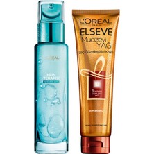 L'Oréal Paris Elseve Mucizevi Yağ Saç Güzelleştirici Krem 150 ml & L'Oréal Paris Nem Terapisi Aloe Vera Suyu Normalden Karmaya Ciltler