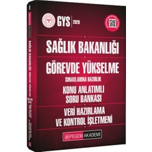 Pegem Akademi Yayıncılık 2020 Sağlık Bakanlığı Görevde Yükselme Sınavlarına Hazırlık Konu Anlatımlı Soru Bankası veri Hazırlama ve Kontrol İşletmeni