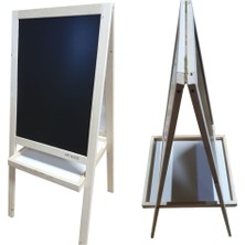 Armode Beyaz Kara Çift Taraflı Ayaklı Yazı Tahtası 115 x 50 cm
