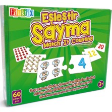 Edukido Eğitici Oyuncak Eşleştir Mukavva Puzzle Sayma EDU-1003